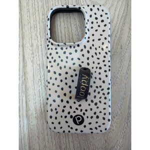 Loopy Case for iPhone 14 Pro Max - Mocha Dots - LEFT HANDED - Great Condition